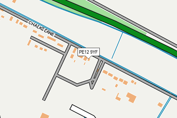 PE12 9YF map - OS OpenMap – Local (Ordnance Survey)