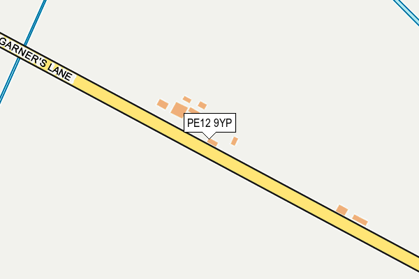 PE12 9YP map - OS OpenMap – Local (Ordnance Survey)