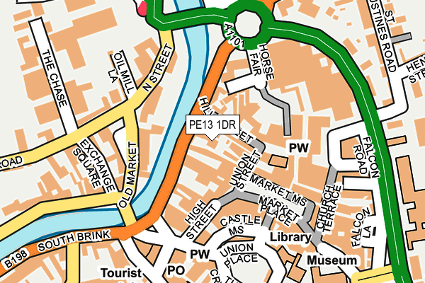 PE13 1DR map - OS OpenMap – Local (Ordnance Survey)
