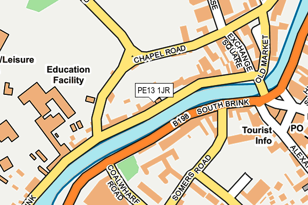 PE13 1JR map - OS OpenMap – Local (Ordnance Survey)