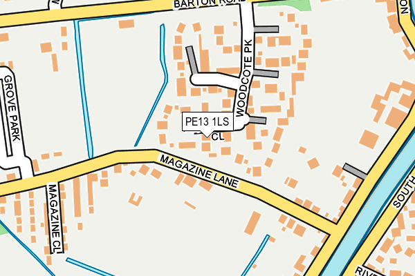 PE13 1LS map - OS OpenMap – Local (Ordnance Survey)