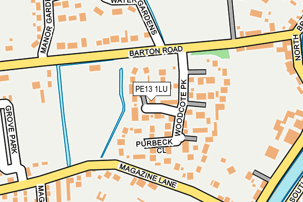 PE13 1LU map - OS OpenMap – Local (Ordnance Survey)
