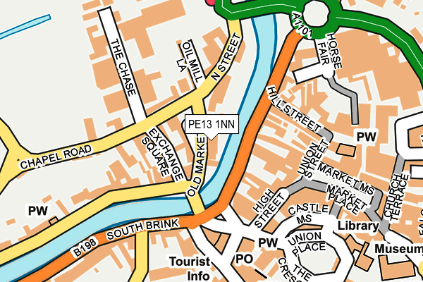 PE13 1NN map - OS OpenMap – Local (Ordnance Survey)