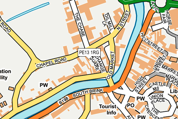 PE13 1RG map - OS OpenMap – Local (Ordnance Survey)