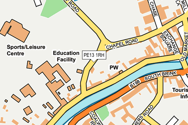 PE13 1RH map - OS OpenMap – Local (Ordnance Survey)