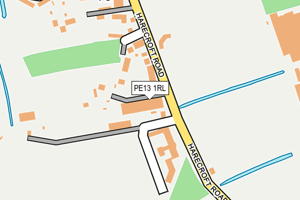 PE13 1RL map - OS OpenMap – Local (Ordnance Survey)