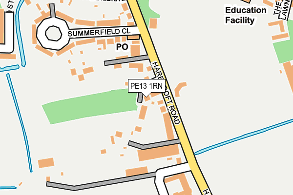 PE13 1RN map - OS OpenMap – Local (Ordnance Survey)