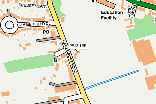 PE13 1RR map - OS OpenMap – Local (Ordnance Survey)