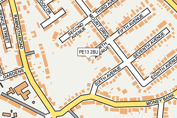 PE13 2BU map - OS OpenMap – Local (Ordnance Survey)