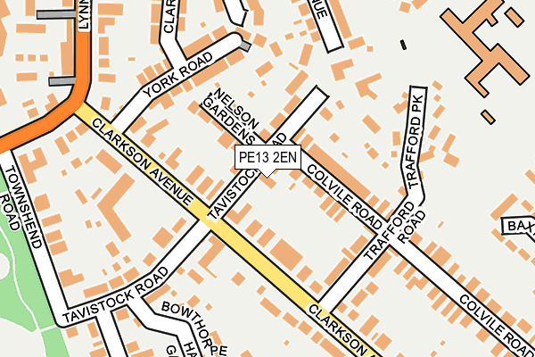 PE13 2EN map - OS OpenMap – Local (Ordnance Survey)