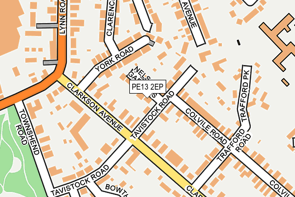 PE13 2EP map - OS OpenMap – Local (Ordnance Survey)