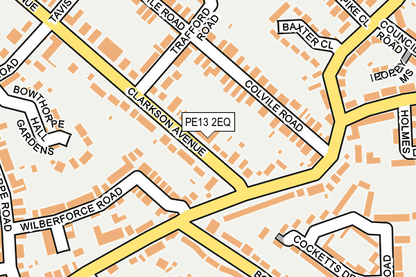PE13 2EQ map - OS OpenMap – Local (Ordnance Survey)