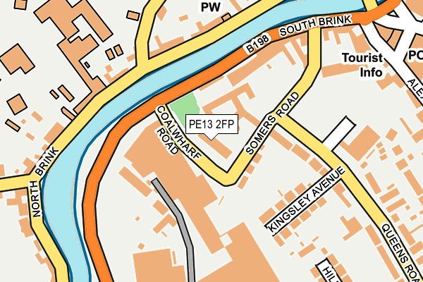PE13 2FP map - OS OpenMap – Local (Ordnance Survey)