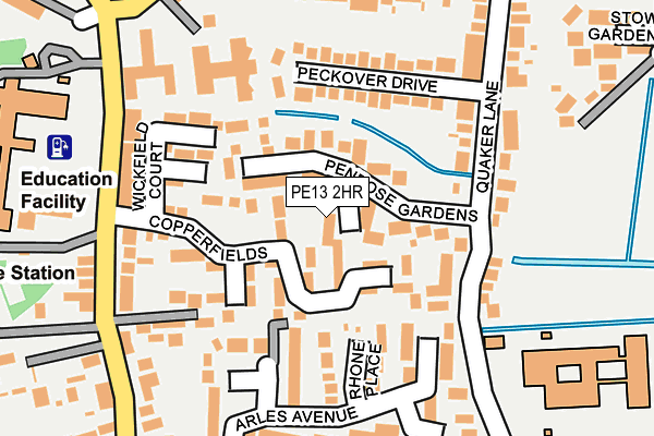 PE13 2HR map - OS OpenMap – Local (Ordnance Survey)