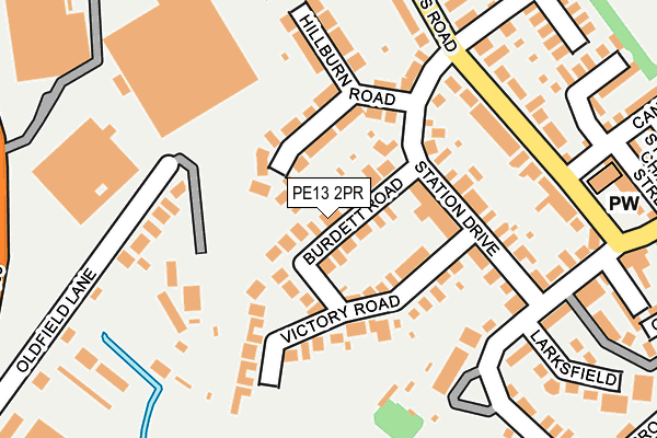 PE13 2PR map - OS OpenMap – Local (Ordnance Survey)