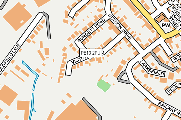 PE13 2PU map - OS OpenMap – Local (Ordnance Survey)