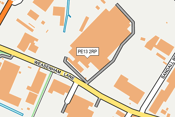 PE13 2RP map - OS OpenMap – Local (Ordnance Survey)