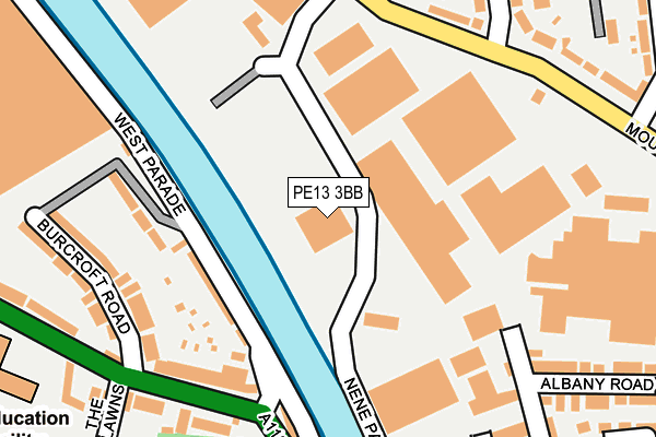 PE13 3BB map - OS OpenMap – Local (Ordnance Survey)