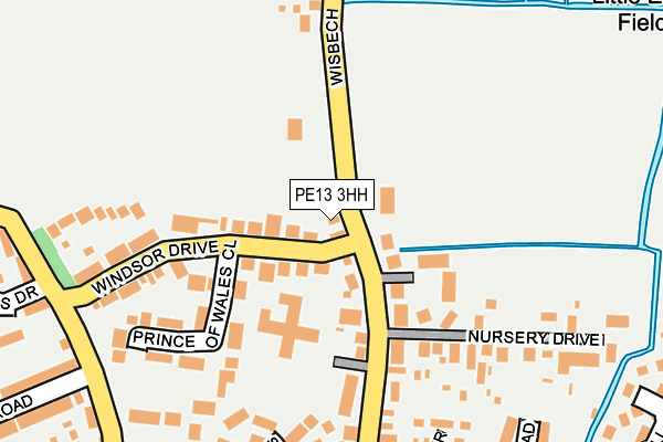 PE13 3HH map - OS OpenMap – Local (Ordnance Survey)