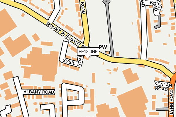 PE13 3NF map - OS OpenMap – Local (Ordnance Survey)