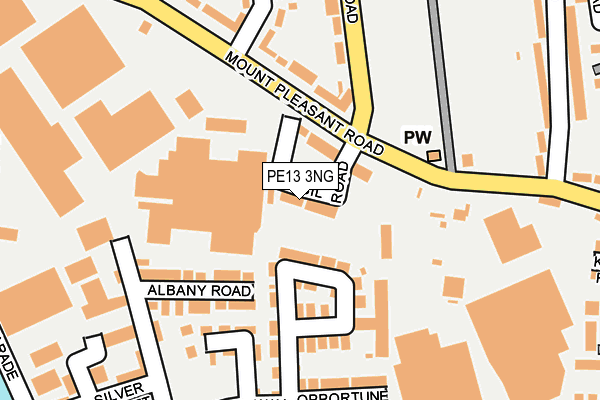 PE13 3NG map - OS OpenMap – Local (Ordnance Survey)