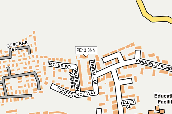 PE13 3NN map - OS OpenMap – Local (Ordnance Survey)
