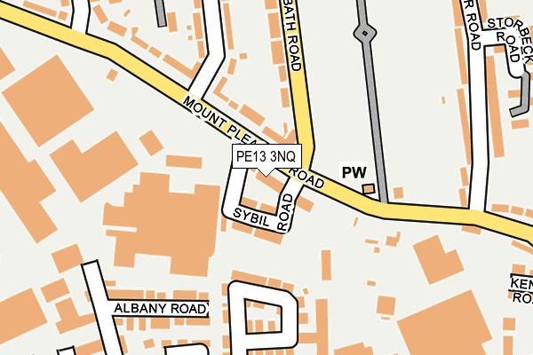 PE13 3NQ map - OS OpenMap – Local (Ordnance Survey)