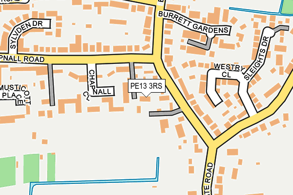 PE13 3RS map - OS OpenMap – Local (Ordnance Survey)
