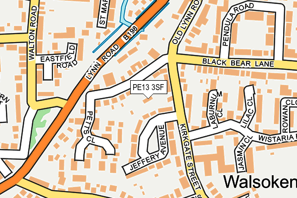 PE13 3SF map - OS OpenMap – Local (Ordnance Survey)