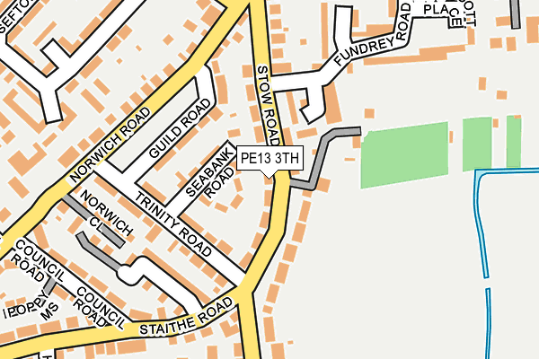 PE13 3TH map - OS OpenMap – Local (Ordnance Survey)