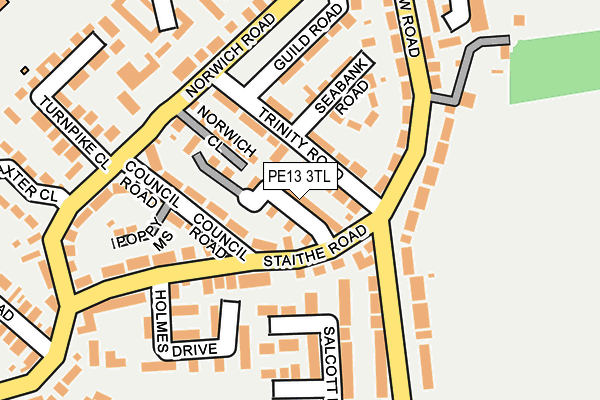 PE13 3TL map - OS OpenMap – Local (Ordnance Survey)