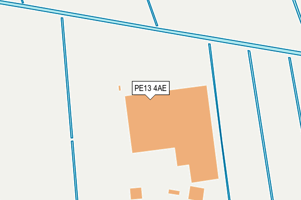 PE13 4AE map - OS OpenMap – Local (Ordnance Survey)
