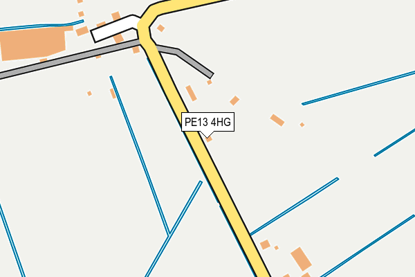 PE13 4HG map - OS OpenMap – Local (Ordnance Survey)