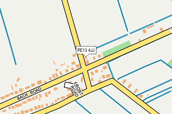 PE13 4JJ map - OS OpenMap – Local (Ordnance Survey)