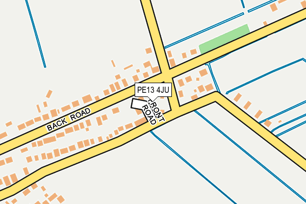PE13 4JU map - OS OpenMap – Local (Ordnance Survey)