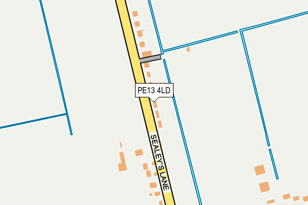 PE13 4LD map - OS OpenMap – Local (Ordnance Survey)