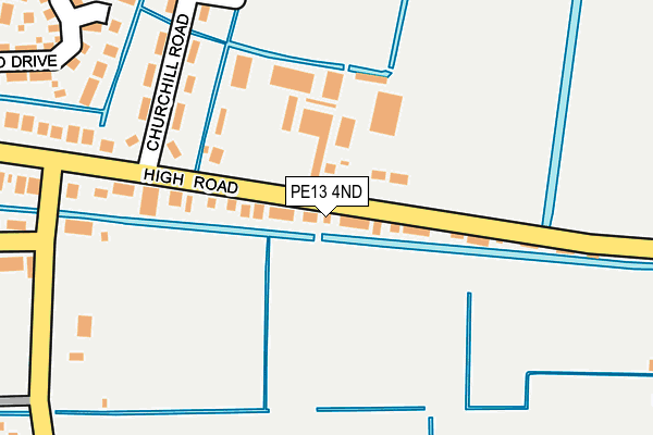 PE13 4ND map - OS OpenMap – Local (Ordnance Survey)