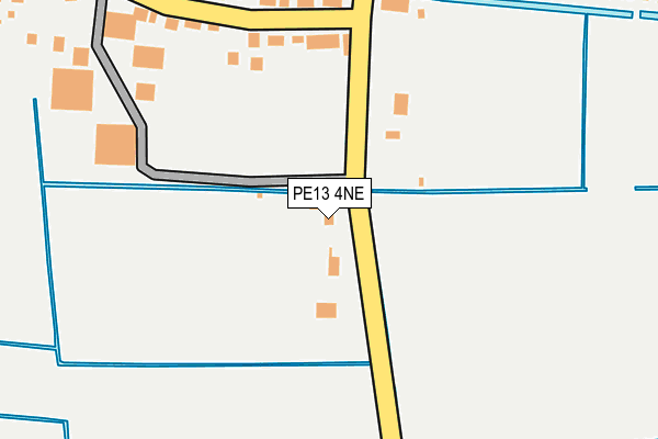 PE13 4NE map - OS OpenMap – Local (Ordnance Survey)