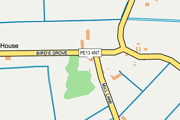 PE13 4NT map - OS OpenMap – Local (Ordnance Survey)