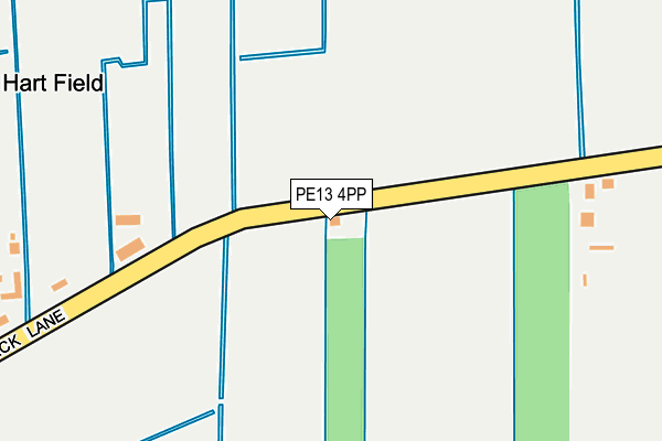 PE13 4PP map - OS OpenMap – Local (Ordnance Survey)