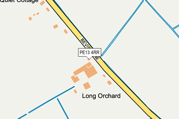 PE13 4RR map - OS OpenMap – Local (Ordnance Survey)