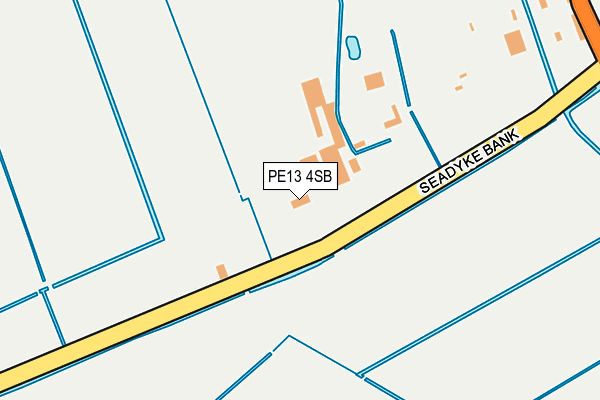 PE13 4SB map - OS OpenMap – Local (Ordnance Survey)
