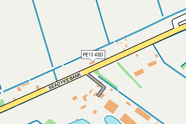 PE13 4SD map - OS OpenMap – Local (Ordnance Survey)
