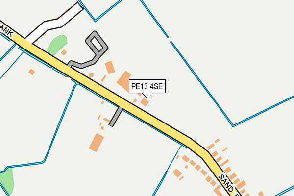 PE13 4SE map - OS OpenMap – Local (Ordnance Survey)