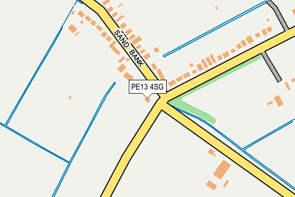 PE13 4SG map - OS OpenMap – Local (Ordnance Survey)