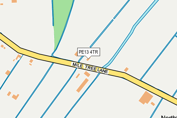 PE13 4TR map - OS OpenMap – Local (Ordnance Survey)