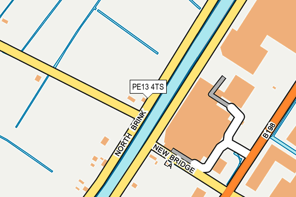 PE13 4TS map - OS OpenMap – Local (Ordnance Survey)