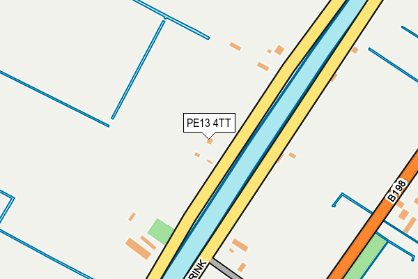 PE13 4TT map - OS OpenMap – Local (Ordnance Survey)
