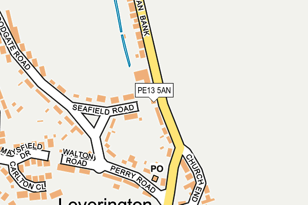 PE13 5AN map - OS OpenMap – Local (Ordnance Survey)