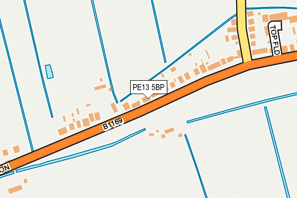 PE13 5BP map - OS OpenMap – Local (Ordnance Survey)